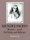 MENDELSSOHN Sonate in c-moll (1824) Viola/Klavier