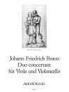 BRAUN J.F Duo concertant Es-dur für Viola u. Cello