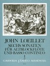 LOEILLET 6 Sonaten op. 3 - Heft I:1-3