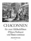 CHACONNEN für 2 Altblockflöten und Bc. - Part.u.St