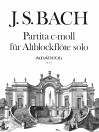 BACH J.S. Partita für Altblockflöte (BWV 1013)