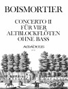 BOISMORTIER Concerto II op. 15/2 - Part.u.St.