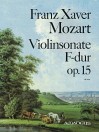 MOZART F.X. Sonate F-dur op.15 für Violine + Klav.