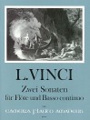 VINCI 2 Sonaten für Flöte und Bc. - Part.u.St.
