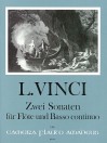 VINCI 2 Sonatas for flute and bc. - score & parts