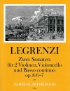 LEGRENZI 2 Sonaten op.8/6-7 - Part.u.St.