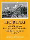 LEGRENZI 2 Ssonatas op.8/6-7 - Score & Parts