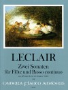 LECLAIR L'AINÉ J.-M. 2 Flötensonaten op.1/ 2 und 6