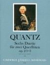 QUANTZ 6 duos op. 2 for 2 flutes - Volume I