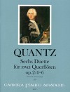 QUANTZ 6 Duos op. 2 für 2 Flöten - Band II