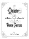 CARREÑO String quartet in h minor - parts