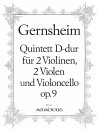 GERNSHEIM Quintett in D-dur op. 9 - Stimmen