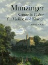 MUNZINGER Sonata in G major for violin + piano
