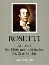 ROSETTI Flötenkonzert Nr.12 G-dur (RWV C27)  Part.