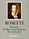 ROSETTI Konzert Nr.1, Es-dur (RWV C49) - Partitur