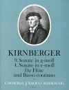 KIRNBERGER 9. Sonate g-moll, 4. Sonate e-moll