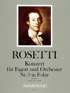 ROSETTI Fagottkonzert F-dur (RWV C75) - Partitur