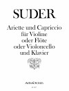 SUDER Ariette and Capriccio for violin and piano