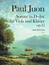 JUON  Sonate op. 15, D-dur für Viola und Klavier