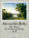 ROLLA, A. 3 Duos op.18 fr Violine und Viola
