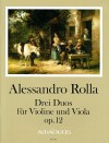 ROLLA, A. 3 Duos op.12 (Es,As,C-dur) - Stimmen (2)