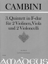 CAMBINI 3. Quintett F-dur [Erstdruck] Part.u.St