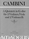 CAMBINI 5. Quintett G-dur [Erstdruck] Part.u.St