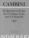 CAMBINI 18. Quintett F-dur [Erstdruck] Part.u.St