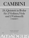 CAMBINI 24. Quintett B-dur [Erstdruck] Part.u.St