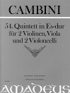 CAMBINI 54. Quintett Es-dur [Erstdruck] Part.u.St