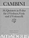 CAMBINI 56. Quintett F-dur [Erstdruck] Part.u.St