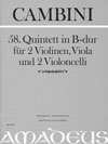 CAMBINI 58. Quintett B-dur [Erstdruck] Part.u.St