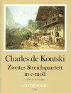 KONTSKI CH. 2. Streichquartett c-moll [Part.u.St.]