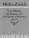 MÜLLER-ZÜRICH P. Vier Duette op. 15 - Partitur