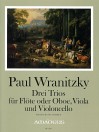 WRANITZKY P. 3 Trios (Erstdruck) - Part.u.St.