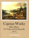 WUTKY C. 3 duets op.2 for viola and violoncello