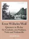 WOLF E.W. Quintett in B-dur - Part.u.St.