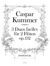 KUMMER C. Drei Duos faciles op. 132 fr 2 Flten