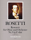 ROSETTI Oboenkonzert Nr. 3 (RWV C30) - Partitur