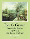 GRAUN J.G. Sonate B flat major for viola and bc.