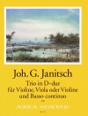 JANITSCH Trio in D major - First Edition