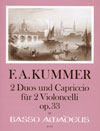 KUMMER F.A. 2 Duos und Capriccio op. 33 - 2 Celli