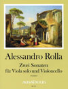 ROLLA, A. 2 Sonaten für Viola solo und Violoncello