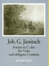 JANITSCH J.G. Sonata in C major - First edition