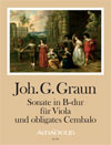 GRAUN J.G. Sonate in B-dur [Erstdruck] - Part.u.St