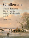 GUILLEMANT B. 6 Sonaten op. 3 - 2 Spielpartituren