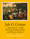 GRAUN J.G. Quadro c-moll [Erstdruck] - Part.u.St.