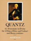 QUANTZ 45. Triosonate D-dur (QV 2:8) - Erstdruck