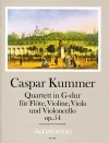 KUMMER C. Quartett G-dur, op.54 - Part.u.St.