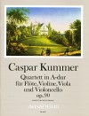 KUMMER C. Quartett A-dur, op.90 - Part.u.St.